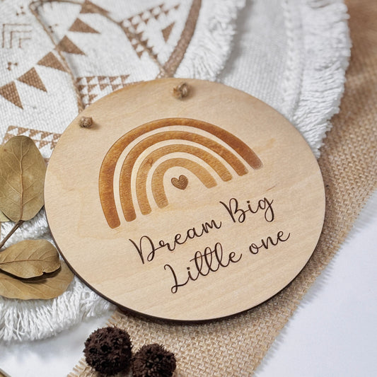 DREAM BIG LITTLE ON WALL HANGER