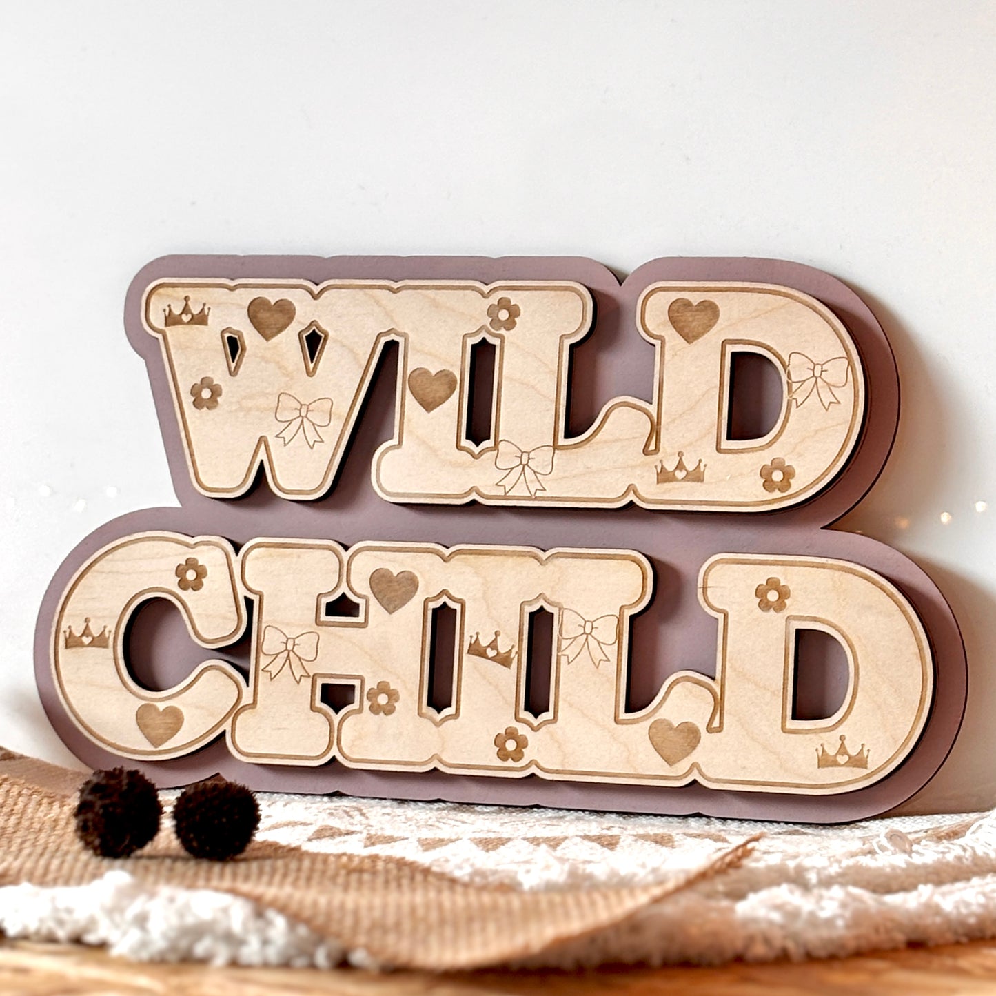 WILD CHILD WALL SIGN