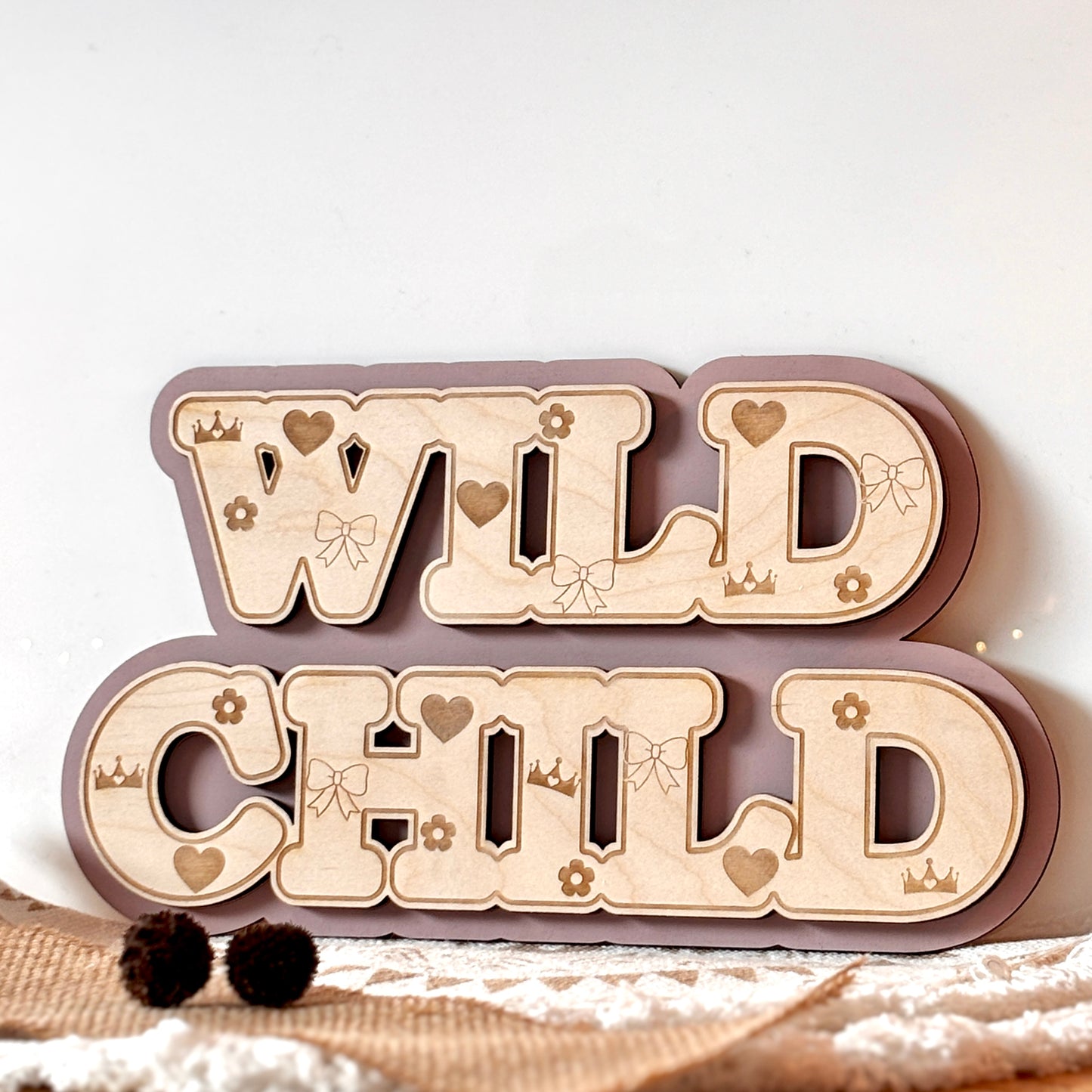 WILD CHILD WALL SIGN