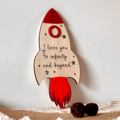 I LOVE YOU TO INFINITY & BEYOND WALL HANGER