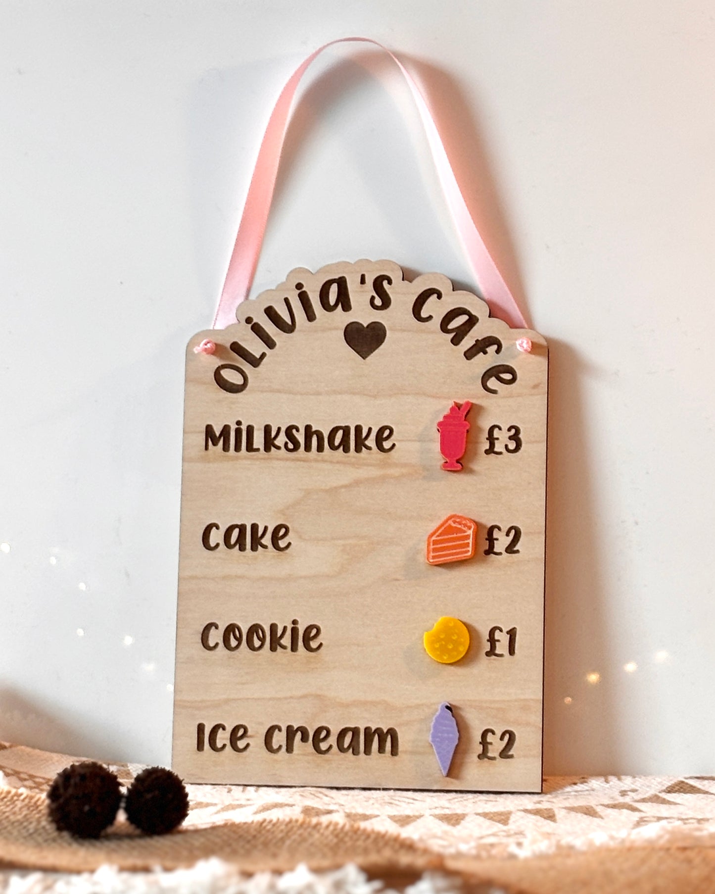 PERSONALISABLE WOODEN KITCHEN SIGN