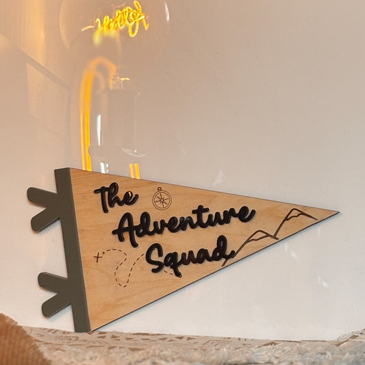 THE ADVENTURE SQUAD PENNANT FLAG