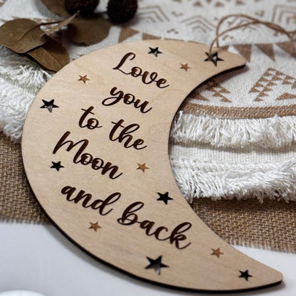 LOVE YOU TO THE MOON AND BACK WALL HANGER